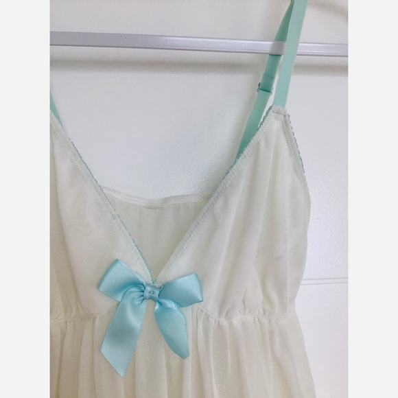 Cute Mesh Top Night Top Sexy Bow - Picture 2 of 3